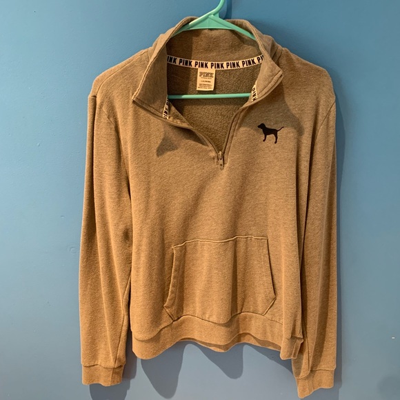 PINK Victoria's Secret Tops - Women’s pink quarter zip sweatshirt
